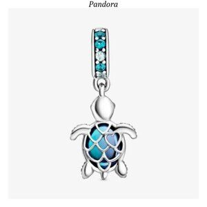 Pandora Murano Glass Sea Turtle Dangle Charm